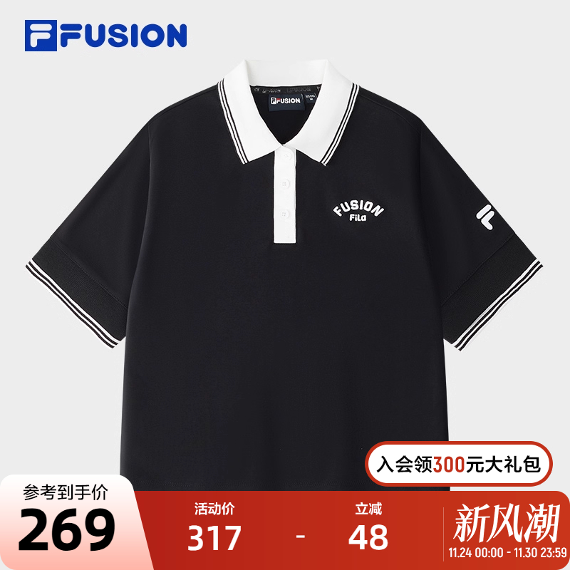 FILAFUSION斐乐女子短袖POLO