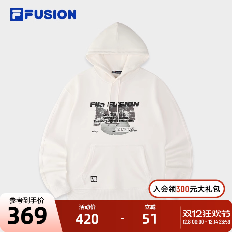 FILAFUSION斐乐连帽卫衣男子