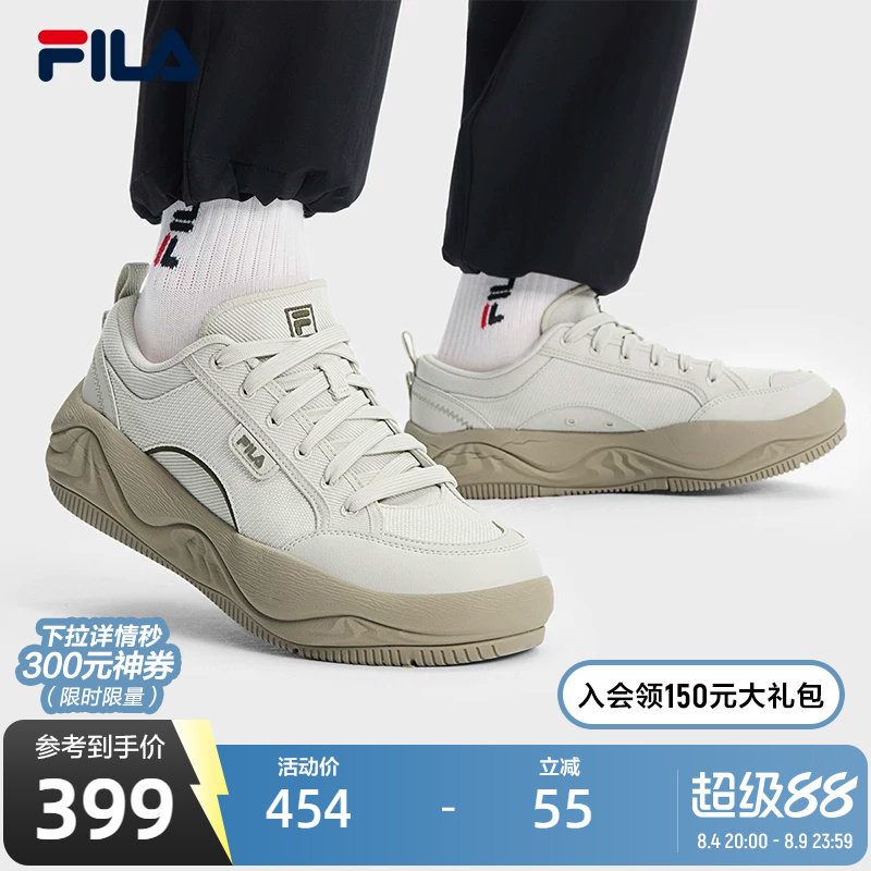 FILA 斐乐官方男鞋COOKIES复古帆布鞋2025夏新款曲奇鞋运动休闲鞋 - 实物图