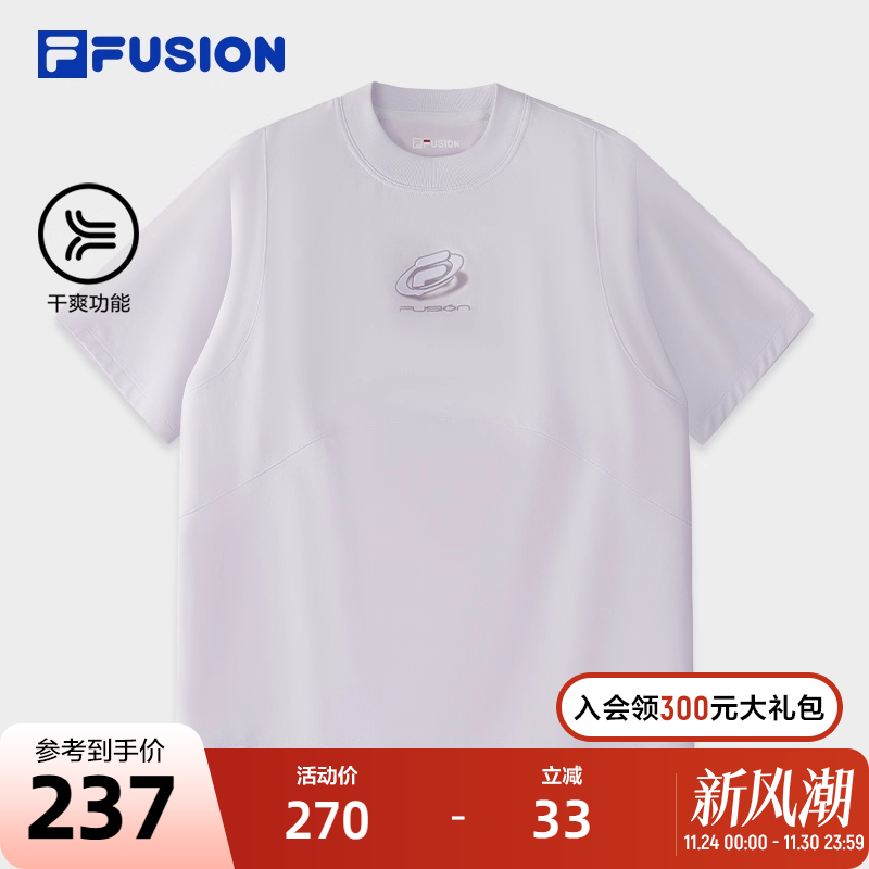 FILAFUSION斐乐短袖T女子