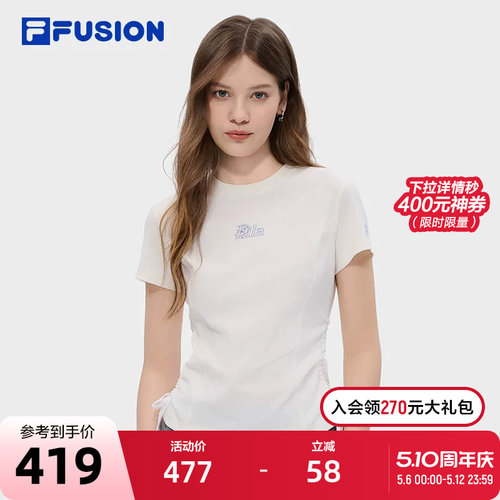 FILAFUSION斐乐女子短袖T