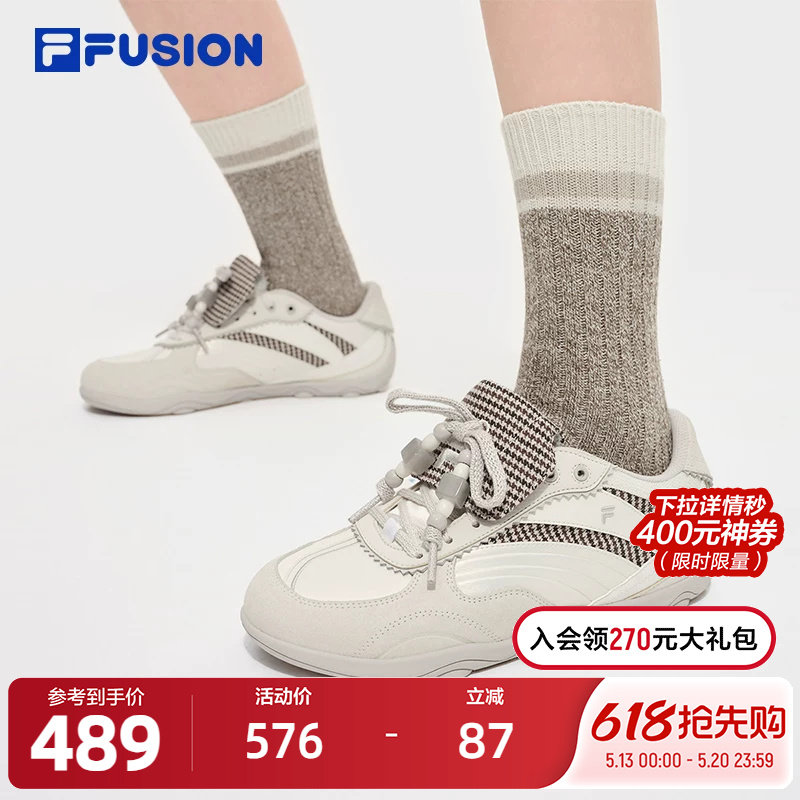 FILA FUSION斐乐潮牌女鞋FLORA 机能潮鞋2025冬