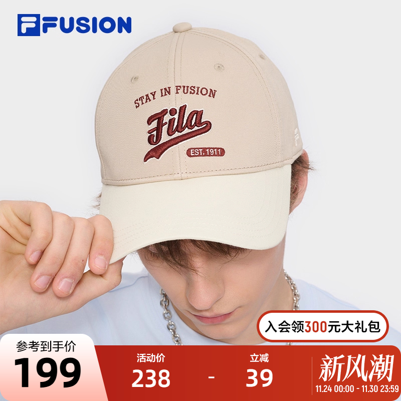 FILAFUSION斐乐情侣棒球帽