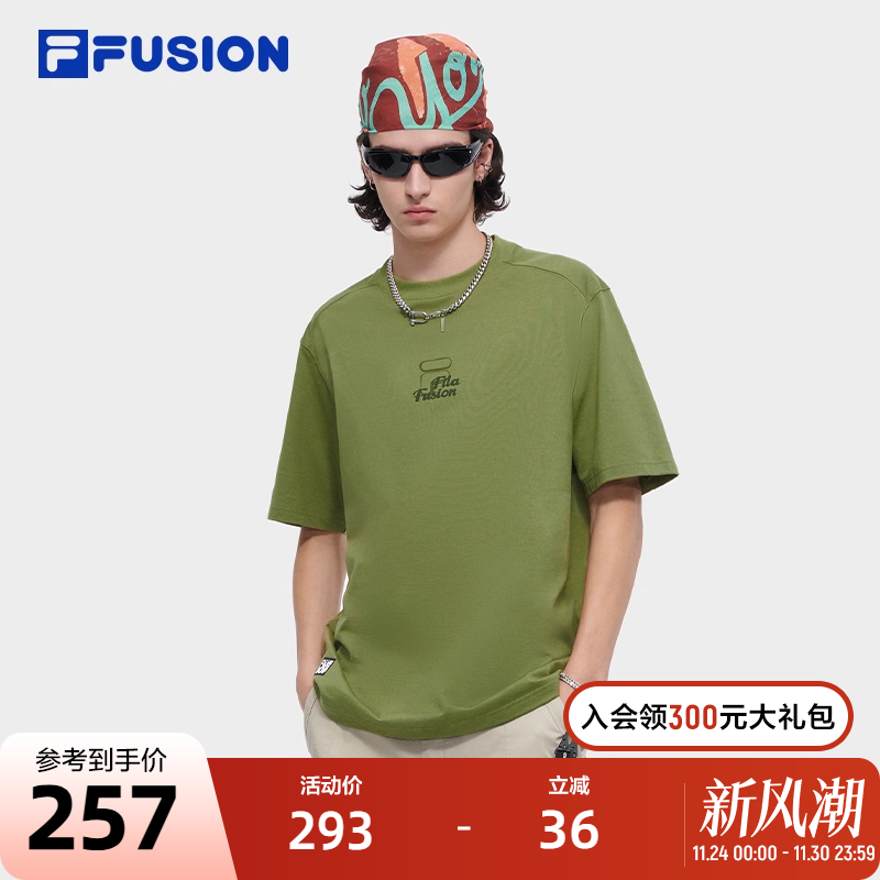 FILAFUSION斐乐男子短袖T