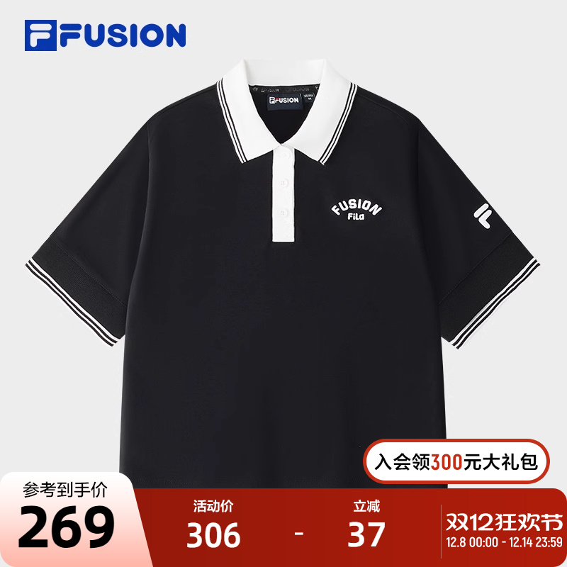 FILAFUSION斐乐女子短袖POLO