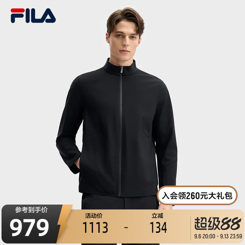 FILA斐乐男士针织长袖外套