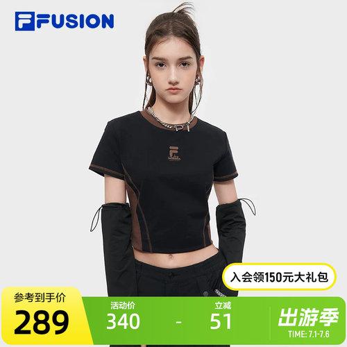 FILAFUSION斐乐女子短袖T
