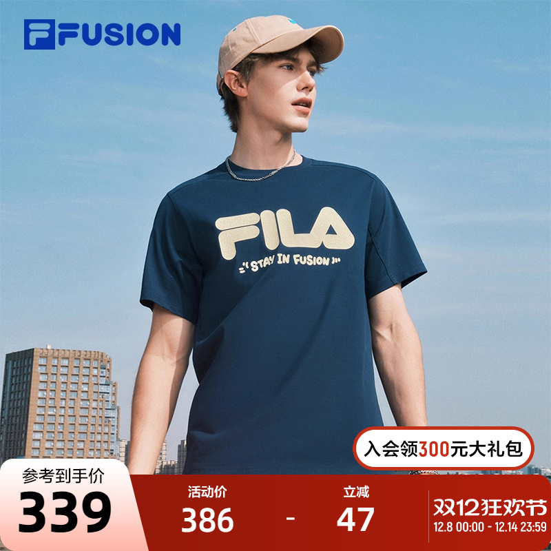 FILAFUSION斐乐潮牌情侣短袖