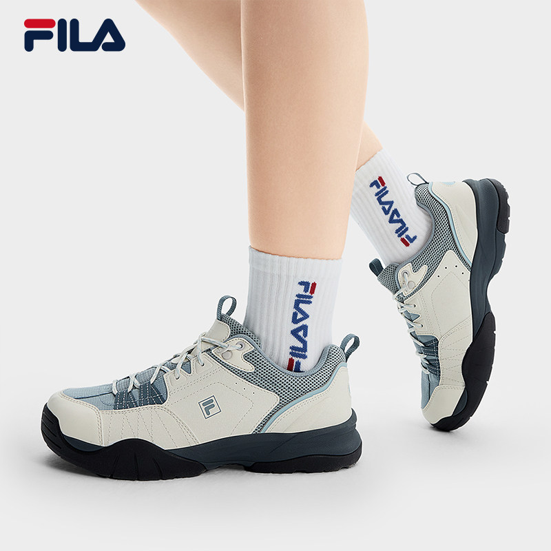 FILA斐乐乐游鞋女鞋户外休闲鞋2025夏季新款复古跑鞋薄底运动鞋