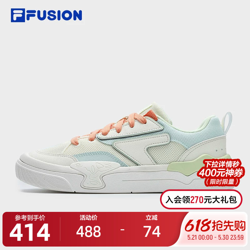 FILA FUSION斐乐潮牌女鞋MANUAL专业滑板鞋2024