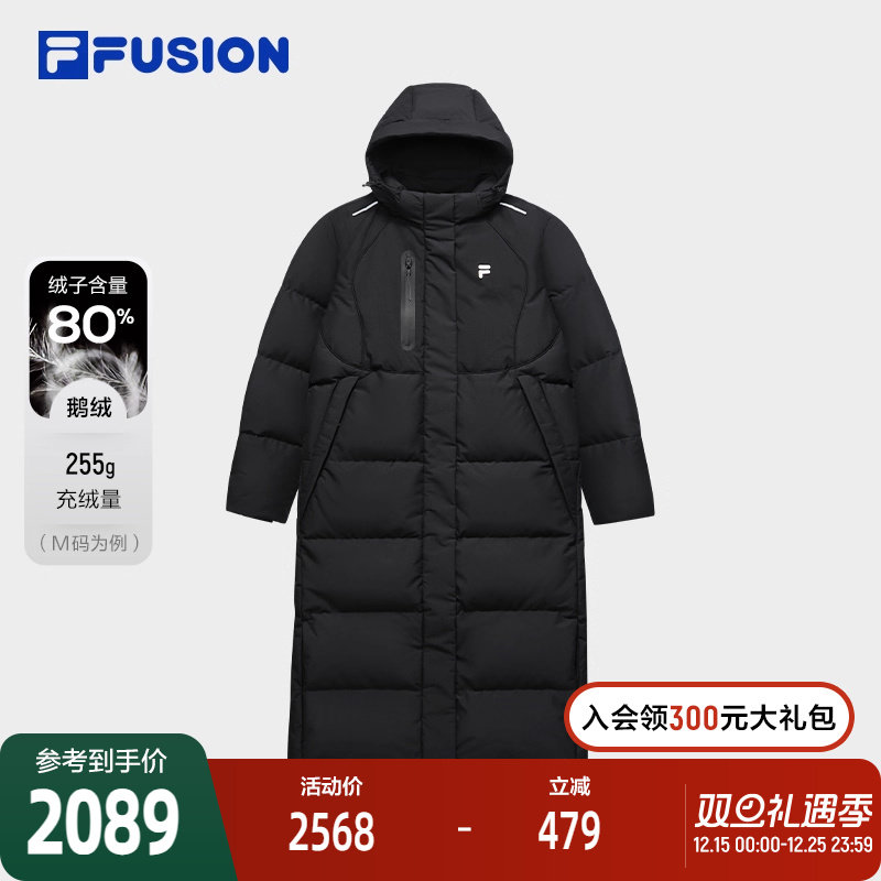 FILAFUSION斐乐女士长款羽绒服