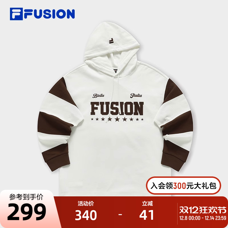 FILAFUSION斐乐针织连帽上衣