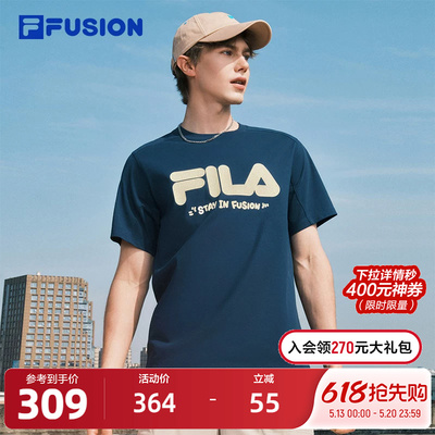 FILAFUSION斐乐潮牌情侣短袖
