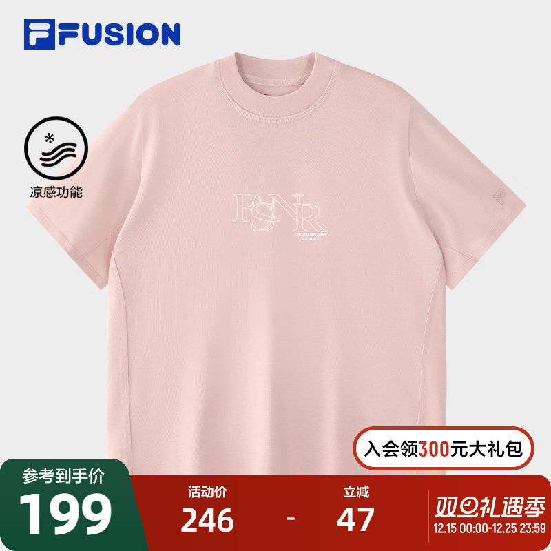 FILAFUSION斐乐女士针织短袖衫