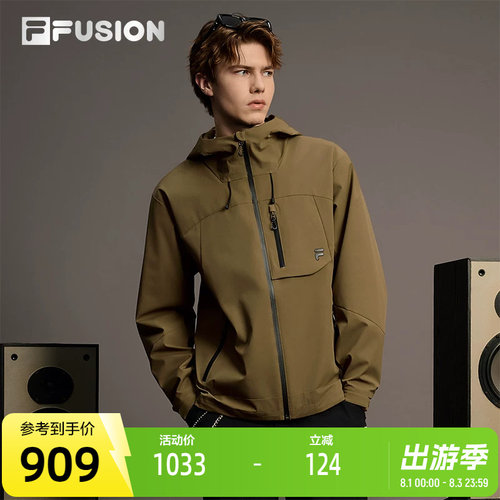 FILAFUSION斐乐情侣梭织上衣