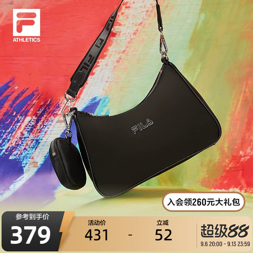 FILA斐乐官方女小挎包运动腋下包休闲包包斜挎手提旅行单肩包潮