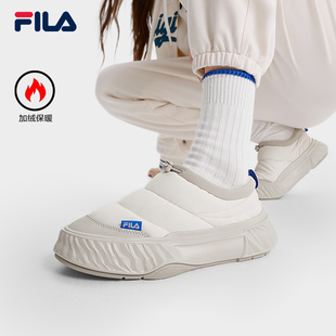 棉鞋 2024冬季 新款 FILA 川行鞋 老爹鞋 加绒保暖休闲鞋 斐乐官方女鞋