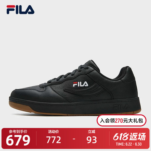 FILA 斐乐官方男鞋FX-100 摩登板鞋2025冬季新款时尚休闲鞋运动鞋