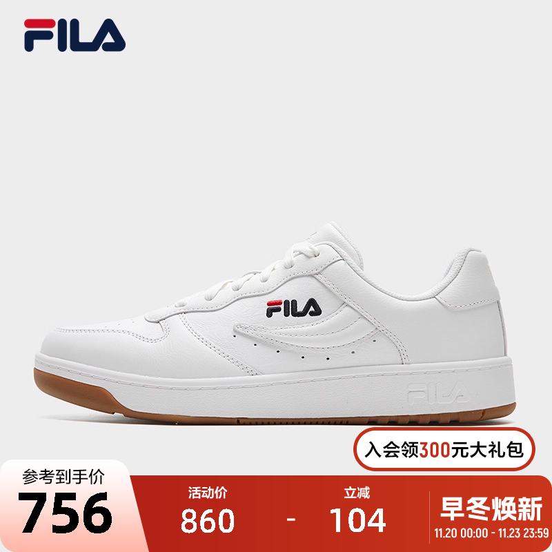 FILA 斐乐官方女鞋FX-100 摩登板鞋2025冬季新款时尚休闲鞋运动鞋