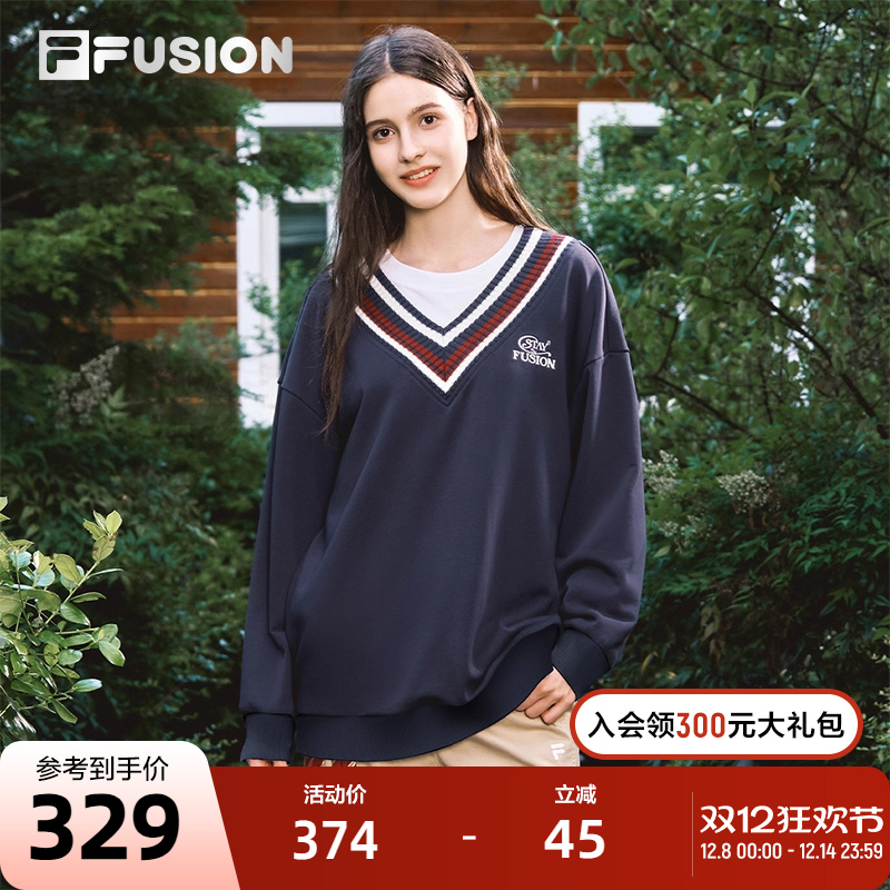 FILAFUSION斐乐潮牌套头卫衣