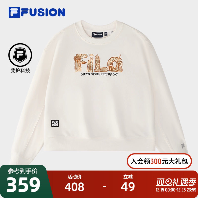 FILAFUSION斐乐女子套头卫衣