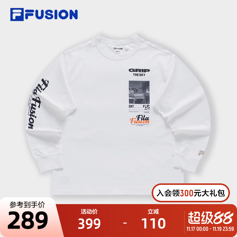 FILA斐乐男士针织长袖T