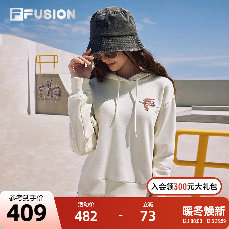 FILAFUSION斐乐女子连帽卫衣