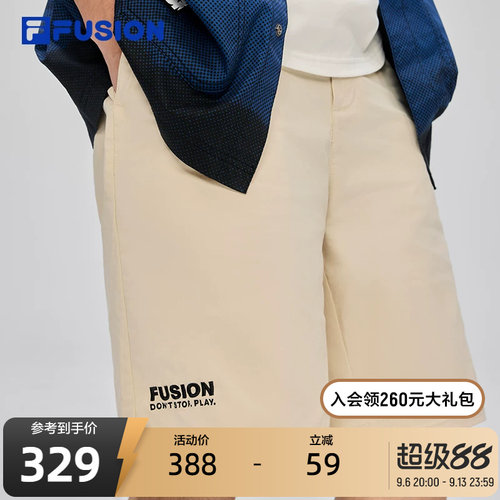 FILAFUSION斐乐男子梭织五分裤