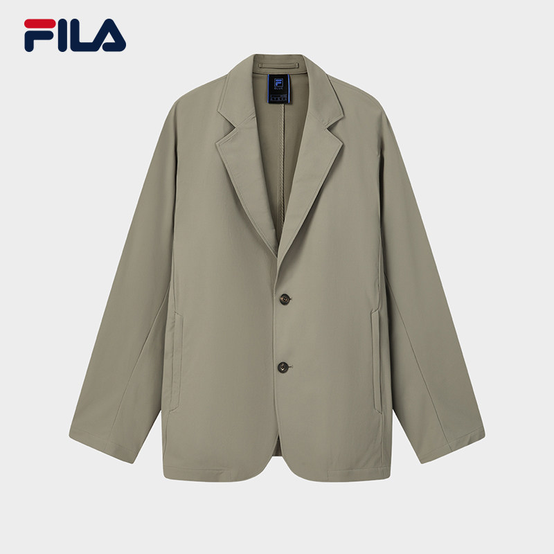 FILA 斐乐官方男士梭织外套2026夏新款商务休闲西装简约宽松上衣