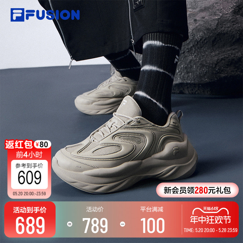 FILA FUSION斐乐潮牌BUZZARD陨石鞋女鞋老爹鞋2023厚底休闲鞋 运动鞋new 运动休闲鞋 原图主图