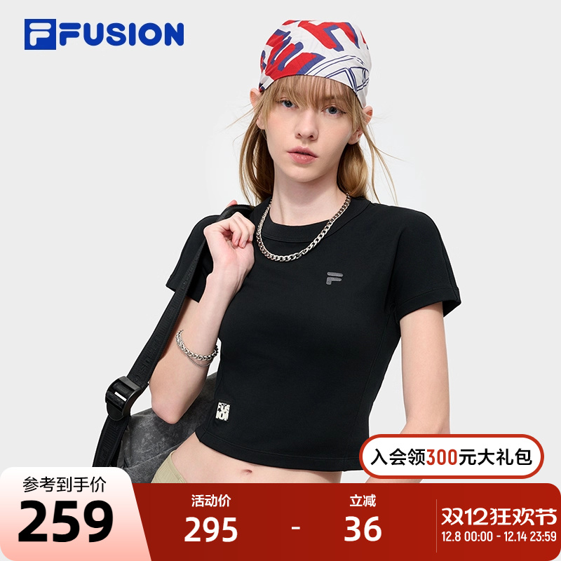 FILAFUSION斐乐短袖T女子