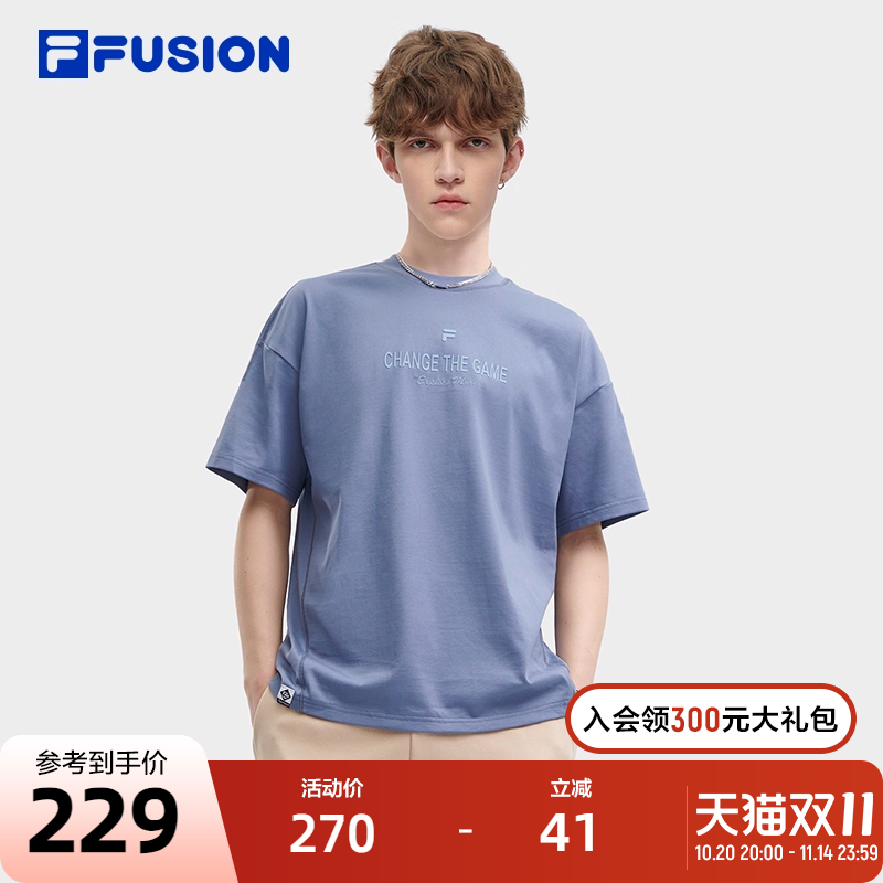 FILAFUSION斐乐短袖T情侣