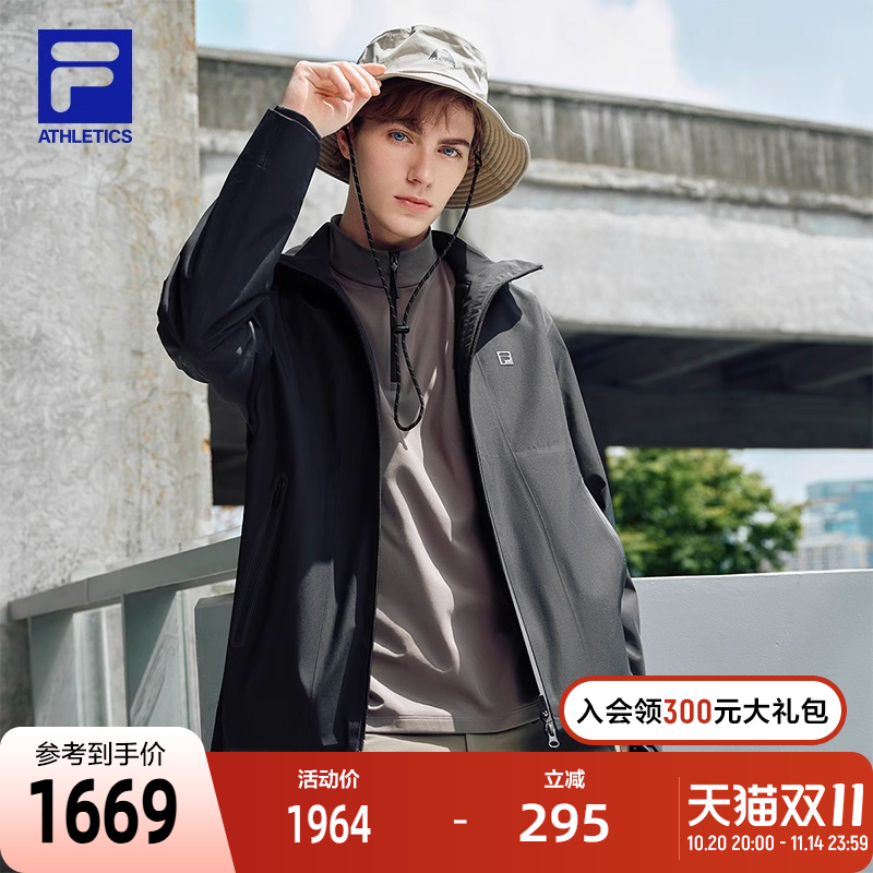 FILA斐乐官方男三合一冲锋衣25冬新款户外运动保暖两件套外套