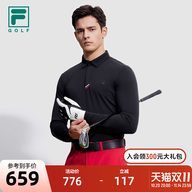 斐乐运动上衣Fila长袖POLO衫