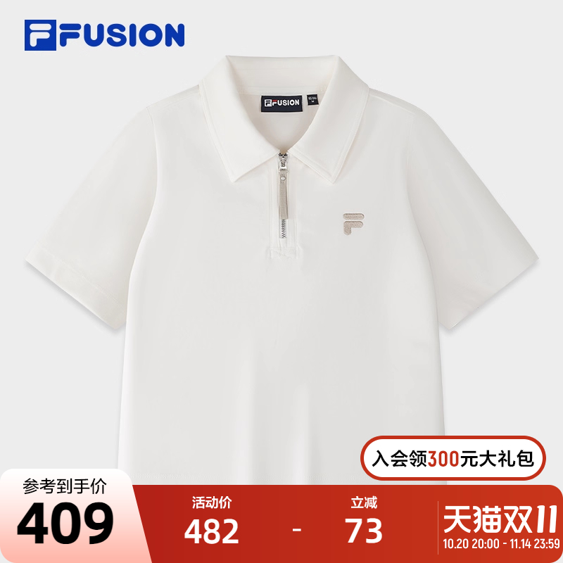 FILAFUSION斐乐女子短袖POLO