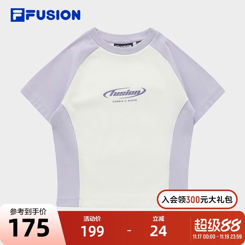 FILAFUSION斐乐短袖T女子
