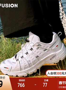 FILA FUSION斐乐潮牌女鞋COMO X机能潮鞋2025冬季新款户外跑步鞋