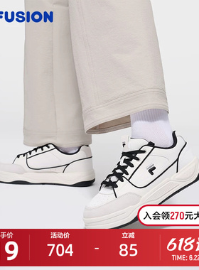 FILA FUSION斐乐潮牌BANK2板鞋女士2026新年红色小白鞋休闲鞋女鞋