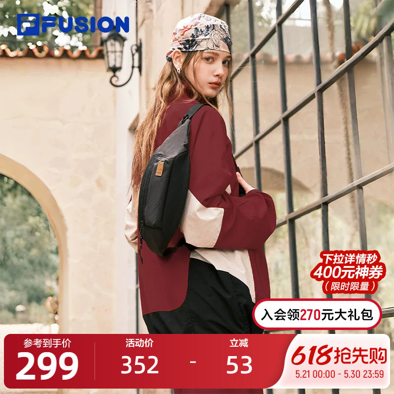 FILA FUSION斐乐官方潮牌男包挎包腰包休闲单肩包随身通勤