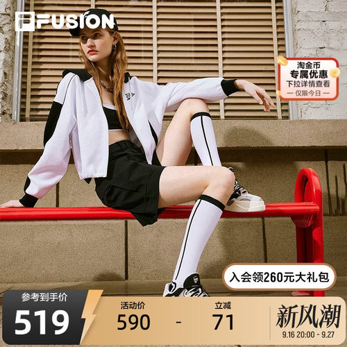 FILA FUSION斐乐潮牌50-50女鞋场下滑板鞋秋季厚底运动休闲鞋