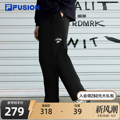 FILAFUSION斐乐梭织长裤男子