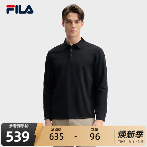 FILA斐乐针织长袖POLO衫