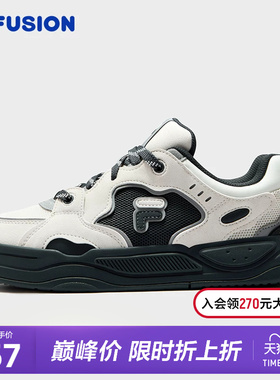 FILA FUSION斐乐潮牌BANK II DX女鞋2026夏季新款板鞋厚底板鞋