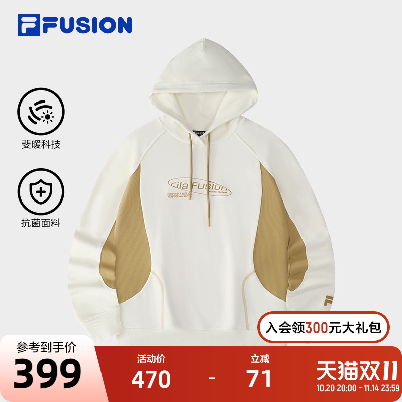 FILAFUSION斐乐针织连帽上衣