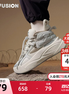 FILA FUSION斐乐女鞋THE MASH复古篮球鞋2024春新款运动鞋翼空鞋