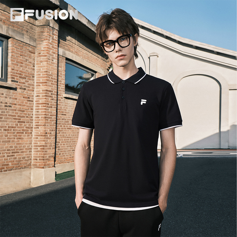 FILAFUSION斐乐男子短袖POLO