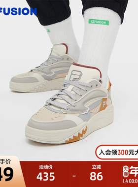 FILA FUSION斐乐潮牌女鞋DESPERADO LOW复古篮球鞋2023冬款运动鞋