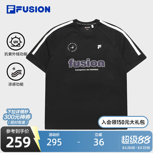 FILAFUSION斐乐情侣短袖T
