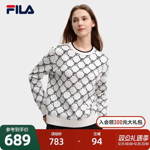 FILA斐乐女子时尚编织衫毛衣
