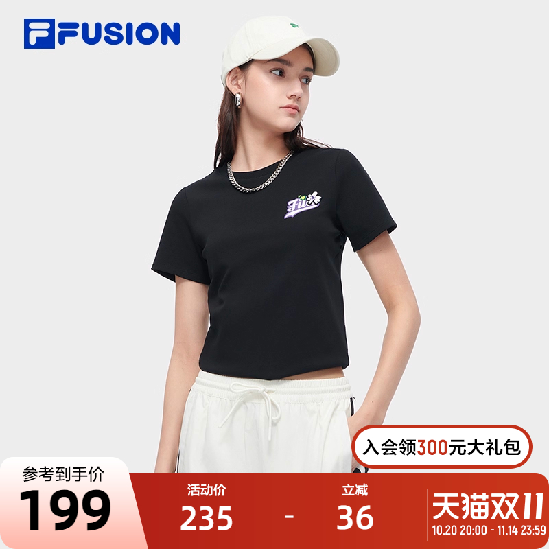FILAFUSION斐乐女子短袖T